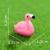 Manualidad Creativa Realista de Resina de Flamenco Decoración de Paisajismo de Jardín Decoración DIY Micro Paisaje Adorno Pequeño de Escritorio