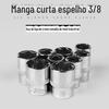 Zhongfei 3/8 soquete curto interno e externo sextavado cabeça de soquete chave de catraca 9,5 mm ferramentas de reparo automotivo 6-22 mm