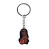 Llavero de chica negra, llavero de PVC especial transfronterizo europeo y americano con dibujos animados, llavero, bolso, accesorios de decoración