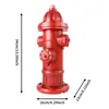 Artesanía de resina Antorcha Dorada cachorros creativos hidrante de incendios adornos de paisaje para césped exterior patio jardín exterior