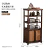 Aparador de Madeira Maciça Vintage Armazenamento Estilo Country Americano Sala de Estar Armário Antigo Pousada Armário de Jantar Balde Decorativo Criativo Armário