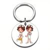 Llavero con colgante de talento de anime, dibujos animados, animación creativa y linda, venta al por mayor