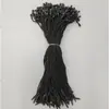 Frete grátis, em estoque, cordão para etiqueta de segurança tipo bala, cordão de algodão para etiquetas de uso único, cordão de algodão para etiquetas, cordão para pulseira
