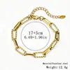 Conjunto de Pulseiras de Aço Inoxidável da Moda Feminina, Venda Quente Transfronteiriça, Pulseira de Aço Titânio com Corrente Lisa Banhada a Vácuo em Ouro 18K Real