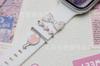 Globo de dibujos animados Mickey correa de manzana adorno para Apple Watch reloj con anillo decorativo