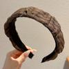 Faixa de Cabeça de Verão Sense Color de Alta Qualidade Acessório de Cabeça Diário para Mulheres Acabamento de Cabelos Quebradiços Presilha de Cabelo Antiderrapante para Lavar o Rosto Elástico de Cabelo Faixa de Cabeça