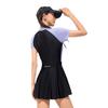 Traje de baño de una pieza 361 para mujer Traje de baño para aguas termales Estilo falda Conservador Ligeramente gordo mm Talla grande Nuevo Traje de baño 2025