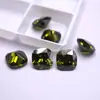 Pedra Solta Zircônia Cúbica Formato Almofada Verde Oliva, Gema Colorida, Face de Anel, Pingente, Brinco, Pedra para Acessório sem Cravação