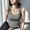 H231 Nuevo Estilo Chaleco Pequeño Suspbottomer Interior Top sin Mangas Verano para Mujer Ropa Exterior Ins Trbottomy Sexy Camiseta Corta de Fondo