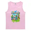 Chal de Verano 2026 para Niños Estilo Coreano Algodón Casual Camiseta Interior Absorbente de Sudor Color Sólido Dulce Sin Mangas Sudadera para Niños