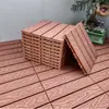 Piso de Madera Plástica Terraza Jardín Autocolocable Exterior Autoensamblable Balcón Patio Renovación Impermeable Anticorrosivo Piso sin Mantenimiento