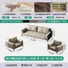 Conjunto Combinado de Sofá de Escritório e Mesa de Centro Simples para Sala de Recepção Reunião Casual Sofá de Couro Genuíno de Três Lugares para Escritório