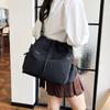 2024 Nueva Bolsa Tote con Cordón Estilo Japonés para Niña Casual de Gran Capacidad Diseño Nicho Versátil Bandolera