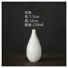 Vaso de Flores Gota d'Água de Porcelana Branca Dehua Pequeno Ornamento Vaso Pequeno Hidropônico Cerâmica Cerimônia do Chá Arte do Chá Acessórios para Conjunto de Chá Gongfu