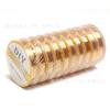 Alambre de cobre con preservación del color envuelto en oro de 14 quilates, hecho a mano, alambre de oro para bricolaje, alambre flexible, alambre trenzado para dar forma, material de alambre de cobre con cuentas.