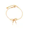 Comercio Transfronterizo Europeo y Americano Colgante de Arco de Acero Inoxidable Pulsera de Cadena Hueso de Serpiente Pulsera de Cinta Ajustable Dulce y Linda