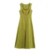 Ropa europea y americana para mujer transfronteriza, vestido midi popular en AliExpress