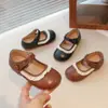 Zapatos de Cuero de Moda Versátiles Estilo Mori Girl para Niñas 2025 Primavera/Otoño Nuevos Suela Suave Zapatos de Princesa para Niños Pequeños Zapatos Individuales Lolita Modernos