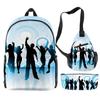 2022 Nuevo Transfronterizo Patrón Danza de Sombras Amazon Traje Periférico Mochila Bolso de Hombro Estuche para Lápices Set