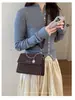 Bolsa Quadrada Pequena Portátil Retro Transfronteiriça Feminina Moda Outono 2026 Simples Ombro Único Trabalho Transversal Bolsa Feminina