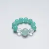 [Lluvia de Principios de Verano] Pulsera de Cristal Natural Amazonita para Mujer, Diseño de Moda, Pulsera de Lujo Ligero al por Mayor