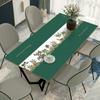 Toalha de Mesa de Couro Americano Jogo Americano para Mesa de Jantar Doméstico Impermeável e à Prova de Óleo Sem Lavagem Mesa de Jantar Retangular Jogo Americano para Mesa de Centro Toalha de Mesa de PVC