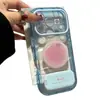 Soporte de espejo con pegatina de fruta se vuelve instantáneamente adecuado para el teléfono Apple 17 iphone 16promax funda arcoíris color caramelo