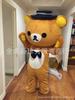 Internet Urso Vermelho Boneca Fantasia Andar Cartoon Doll Couro Urso Dançando engraçado inflável cos Headgear Doll Roupas