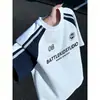 Personalizable - Camiseta de Fútbol Elegante y Audaz con Bloques de Color, Top Exterior Versátil Unisex de Manga Corta, Nuevo Modelo de Manga Corta