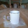 Caneca banhada a ouro galvanizado revestido fio de ouro fio de prata fabricantes de copo de cerâmica impresso publicidade mudança de cor