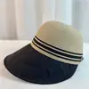 Sombrero de Pescador Hueco Transpirable de Nuevo Estilo para Mujer, Puede Colgar una Mascarilla, Protección Solar para Exteriores, Sombrero de Pescador de Moda para Cola de Caballo