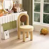 Silla de Maquillaje para Dormitorio Celebridad de Internet Taburete de Maquillaje y Manicura Macarrón Silla de Lujo Ligero Dormitorio de Casa para Niñas Taburete Simple para Vestir