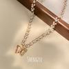 Luz de luxo palácio cadeia borboleta clavícula cadeia de nicho design avançado sentido único all-match elegante colar exclusivo das mulheres