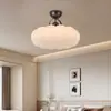 Lámpara de Techo para Dormitorio Estilo Medieval Crema Francés Dormitorio Principal Habitación de Princesa Lámpara de Espectro Completo Simple Moderna LED Sala de Estudio