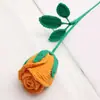 Un Gigante Ramo de Rosas Rojas Tejido a Mano como Regalo Creativo para el Día de la Mujer, Adecuado para Niñas, Mejores Amigas o Mamá