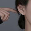 Pendientes de lujo con forma de nudo Ruyi, de Niche Light, para mujer, elegantes, distintivos, exquisitos y combinables, de alta gama, en plata de ley 925.