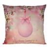 Almohada de Huevo de Pascua Transfronteriza Funda de Almohada de Lino Cubierta de Cojín Estilo Ins Conejo Funda de Almohada para Cabecera de Sofá Dropshipping