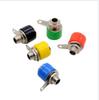 Conector de cable de altavoz fijo sin soldadura con tornillos Conector banana de altavoz chapado en oro Conector banana de 4 mm Cabezal de audio
