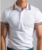 Camisa Polo de Manga Corta para Hombre Estilo Nuevo Europeo y Americano Transfronterizo con Impresión Digital 3D Estilo Hawaiano Moda Casual Polo