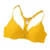 Sujetador push-up estilo T-back con cierre frontal Zeriluna, suave y cómodo de llevar, encaje elegante, disponible en varios colores