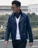 Fabricante Atacadista Jaqueta Masculina de Couro PU Estilo Coreano Nova para Primavera e Outono, Corte Regular, Tamanho Grande Casaco de Couro Masculino