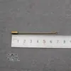 Broche material diy malla de cobre aguja de una línea aguja de punzar aguja para cuello base para corsage casero accesorios