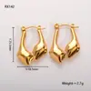 Estilo Ins Europeu e Americano Novos Brincos Plissados Brincos Torcidos Brincos Elegantes Ouro 18K Real Brincos da Moda de Alta Qualidade