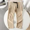 Calça Casual Masculina de Verão Impermeável com Fivela Reta Elástica 7786
