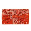 Faixa de Cabelo Elástica com Flor de Caju, Faixa de Cabelo com Estampa Boêmia, Lenço de Cabeça Esportivo Europeu e Americano para Yoga, Acessório de Cabelo Amarrado Absorvente de Suor