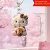 Colgante de gancho para coche de Hello Kitty de dibujos animados 2D Llavero de mochila acrílico transfronterizo Adorno plano lindo de nuevo estilo
