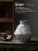 Jarrón de Cerámica Vintage Jingdezhen Decoraciones para Arreglos Florales de Escritorio de Sala de Estar Casa de Huéspedes Sala de Té Plantas Verdes Hidropónicas Adornos Avanzados