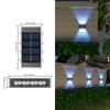 Lâmpada de parede solar lâmpada de jardim ao ar livre lâmpada de paisagem à prova d'água villa lâmpada de arruela de parede de jardim lâmpada de atmosfera de superfície de parede ao ar livre