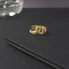 Anillo de serpiente de acero de titanio transfronterizo, personalidad europea y americana, estilo punk, animal serpiente, anillo de acero inoxidable de alta presión de aceite
