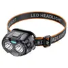 Lanterna de Cabeça com Sensor para Exterior Multifuncional Luz Brilhante de Longa Duração Lanterna para Pesca Noturna Lanterna Montada na Cabeça Lâmpada de Iluminação LED